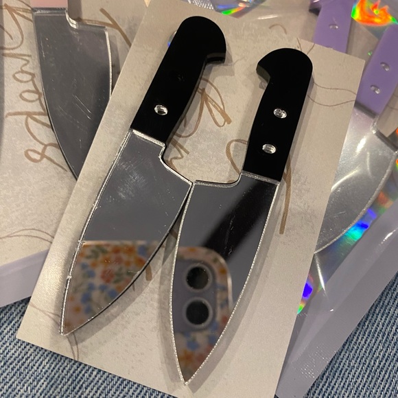 Handmade Knife Earrings. NWT - Picture 3 of 7